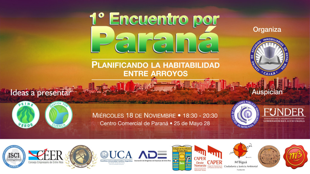 Encuentro por Paraná, “Planificando la habitabilidad entre arroyos”