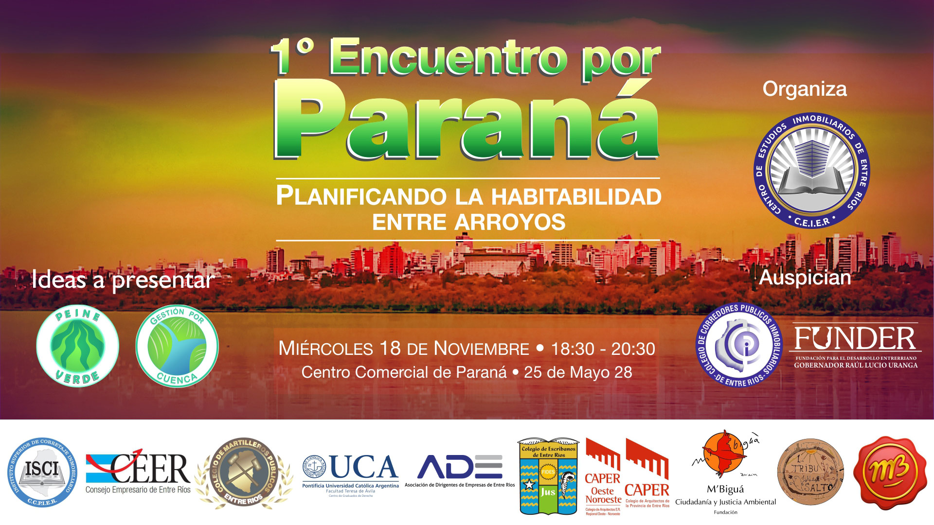 Encuentro por Paraná, “Planificando la habitabilidad entre arroyos”